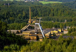 Erzgebirge Uranbergbau der Wismut Hauptschacht 371 
